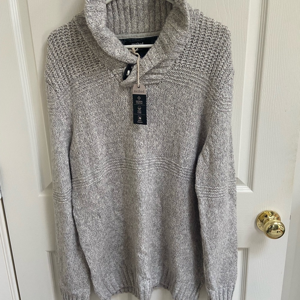 Method - Gray Knit Sweater -NWT